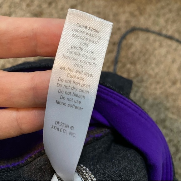 Athleta Charcoal Gray Skort Skirt Sz Medium - Picture 10 of 11